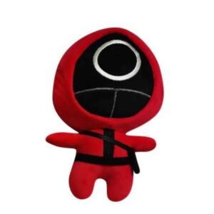 Rode Cirkelknuffel - Pluche Met Masker Geïnspireerd